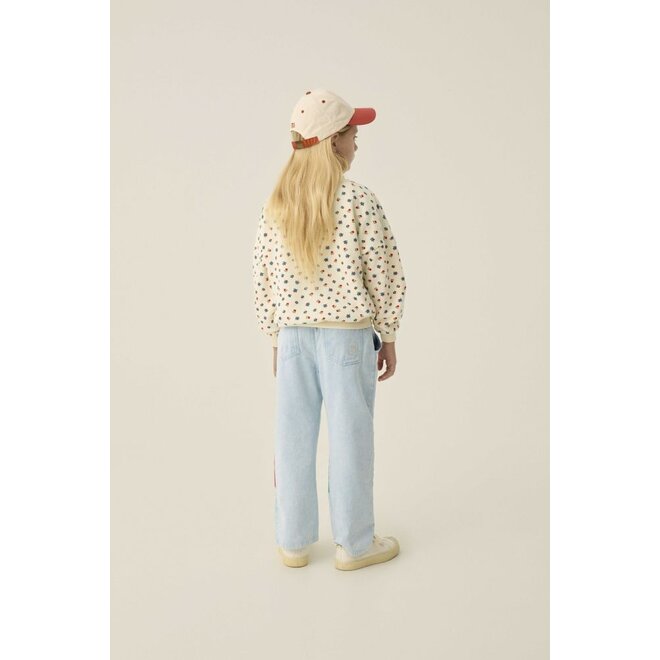 The Campamento | Bicolor Patches Denim Trousers Light Blue