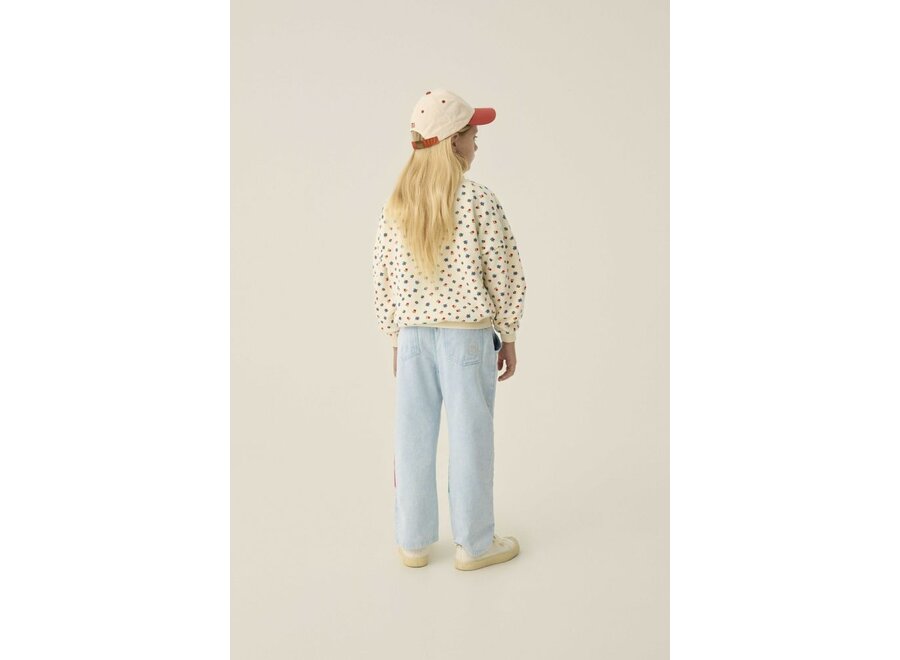 The Campamento | Bicolor Patches Denim Trousers Light Blue
