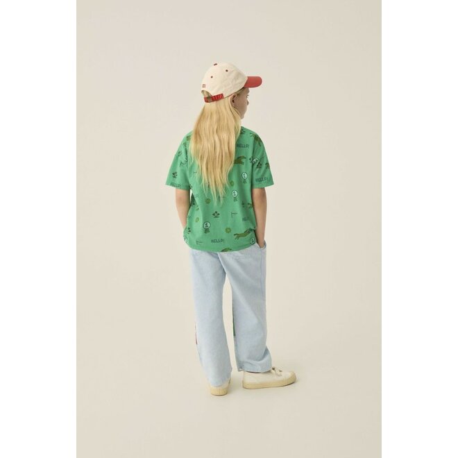 The Campamento | Bicolor Patches Denim Trousers Light Blue