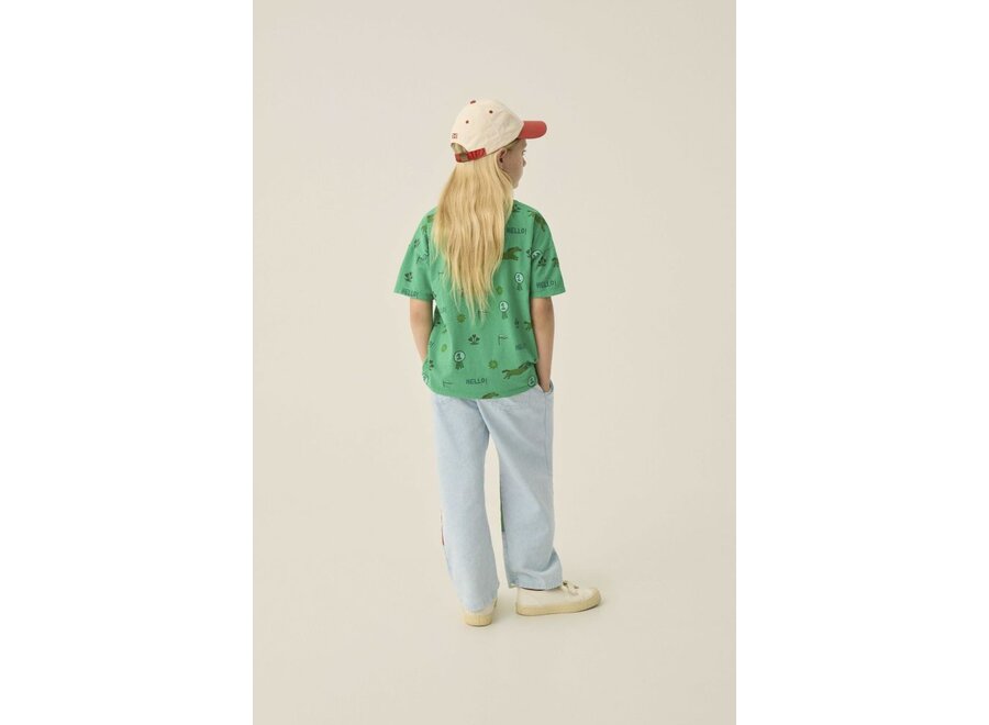 The Campamento | Bicolor Patches Denim Trousers Light Blue