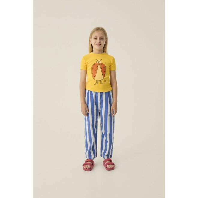 The Campamento | Blue Stripes Washed Trousers Blue