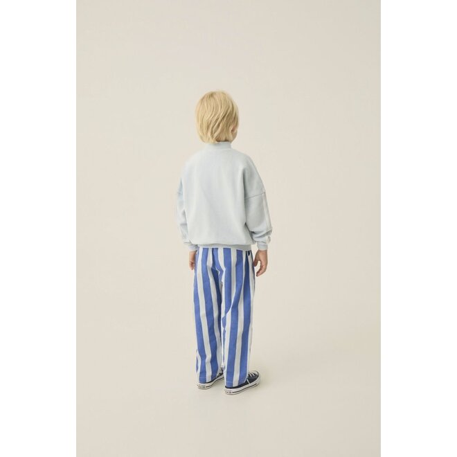 The Campamento | Blue Stripes Washed Trousers Blue