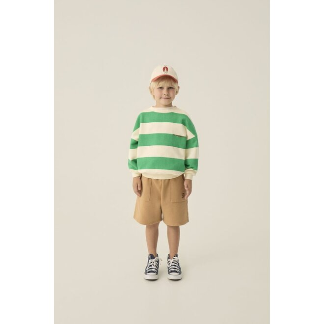 The Campamento | Green Stripes Sweatshirt Green