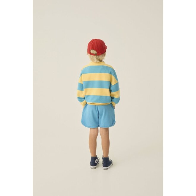 The Campamento | Blue Stripes Sweatshirt Yellow