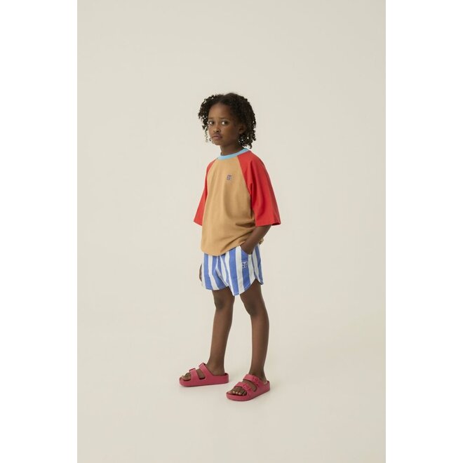 The Campamento | Color Block Red Tshirt Camel