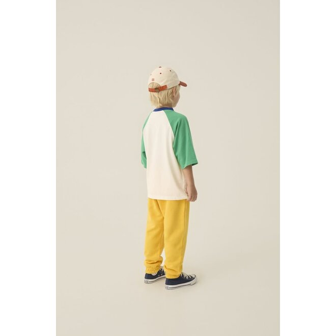 The Campamento | Color Block Green Tshirt Ecru