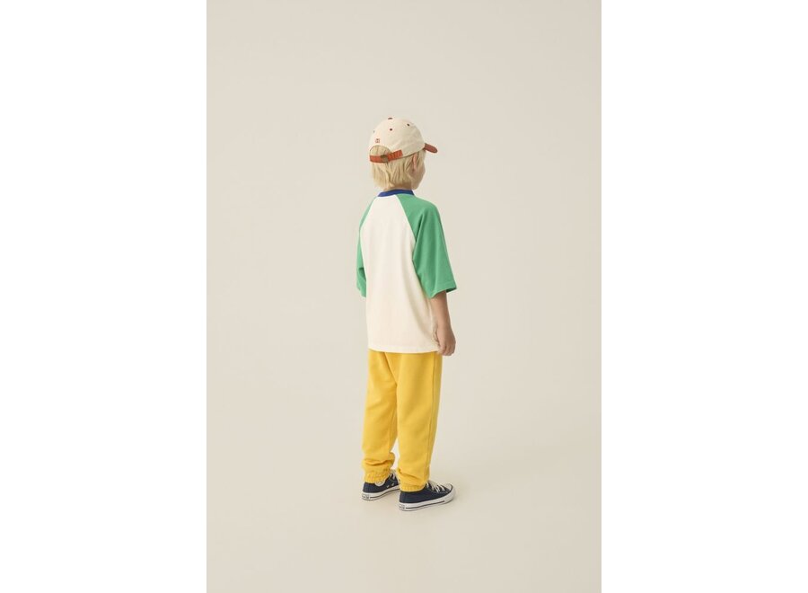 The Campamento | Color Block Green Tshirt Ecru