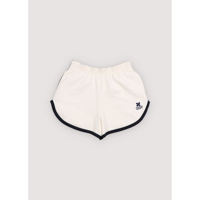The New Society | TNS Logo Teen Short Ecru