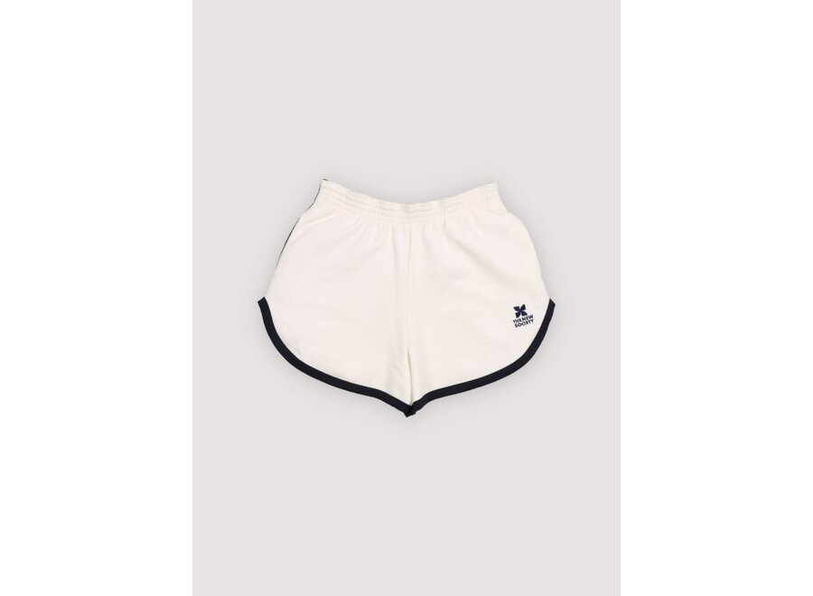The New Society | TNS Logo Teen Short Ecru