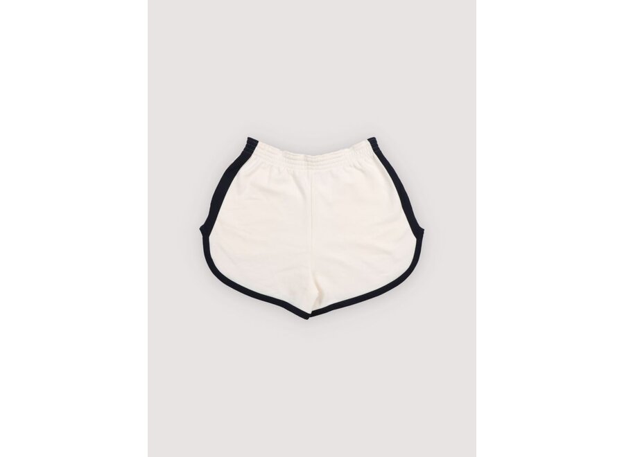 The New Society | TNS Logo Teen Short Ecru