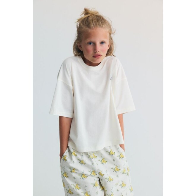 The New Society | TNS Logo Teen T-Shirt Ecru