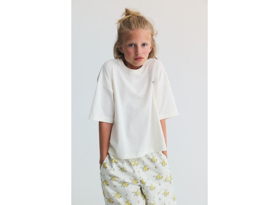 The New Society | TNS Logo Teen T-Shirt Ecru