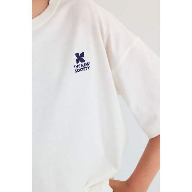 The New Society | TNS Logo Teen T-Shirt Ecru