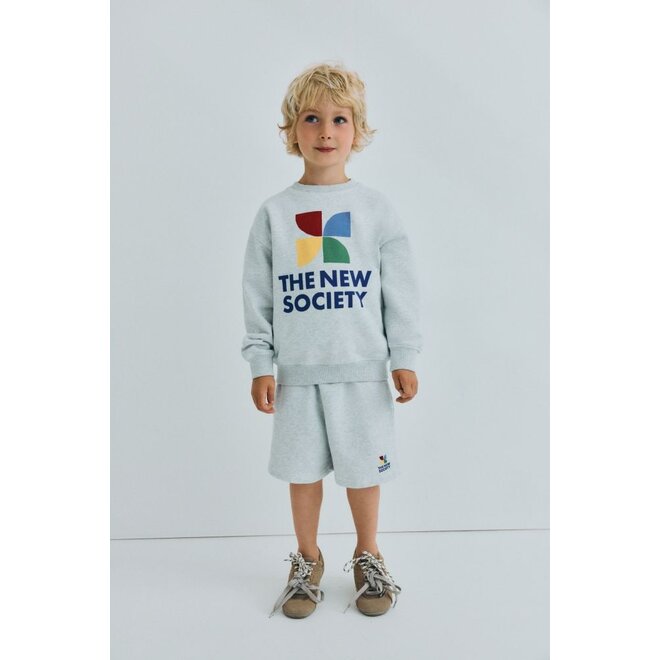 The New Society | TNS Logo Short Light Grey Melange