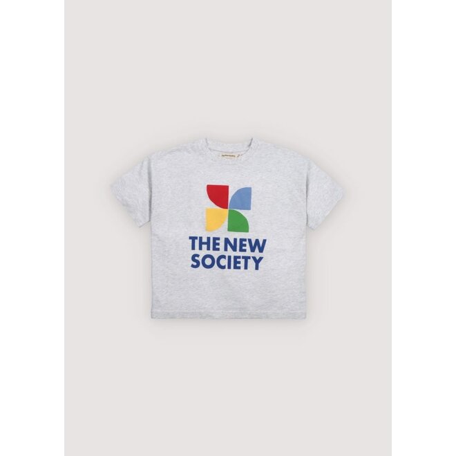 TNS Logo T-Shirt Light Grey Melange