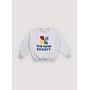 The New Society | TNS Logo Sweatshirt Light Grey Melange