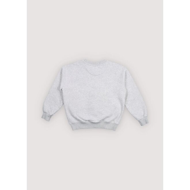 The New Society | TNS Logo Sweatshirt Light Grey Melange