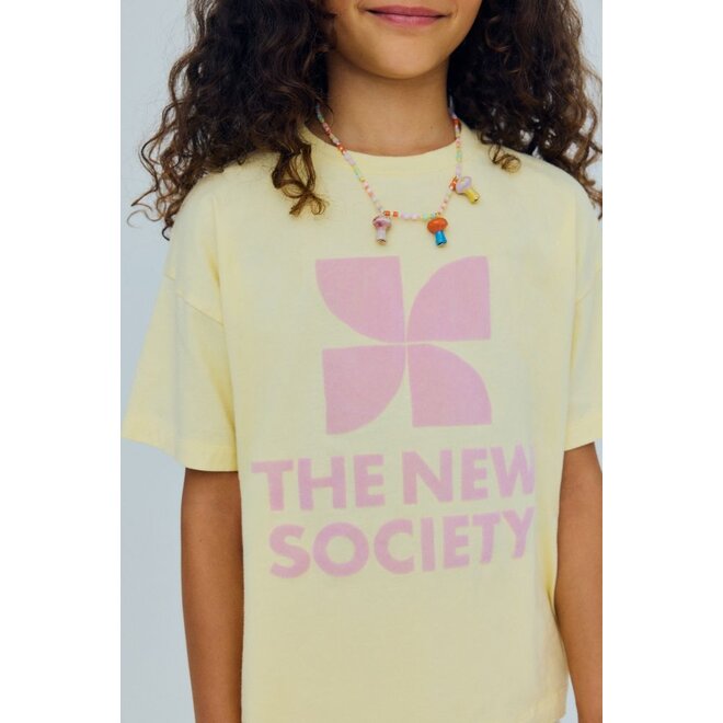 The New Society | TNS Logo T-Shirt Soft Lemon
