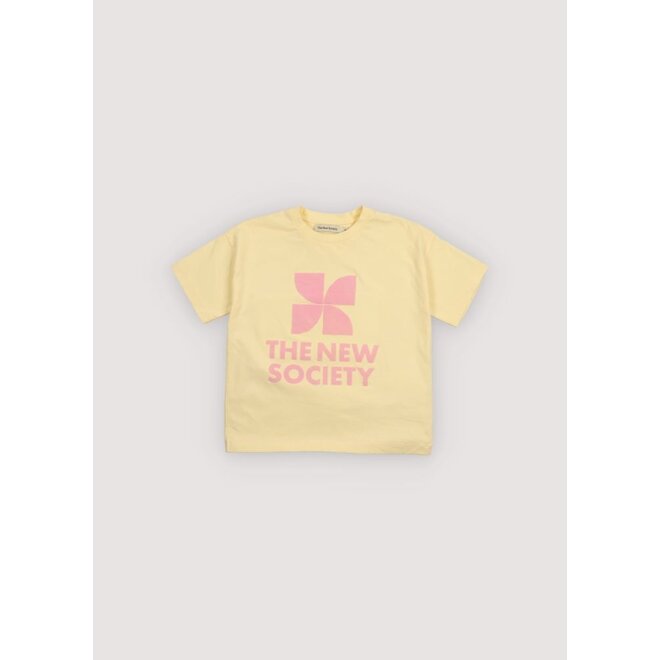The New Society | TNS Logo T-Shirt Soft Lemon