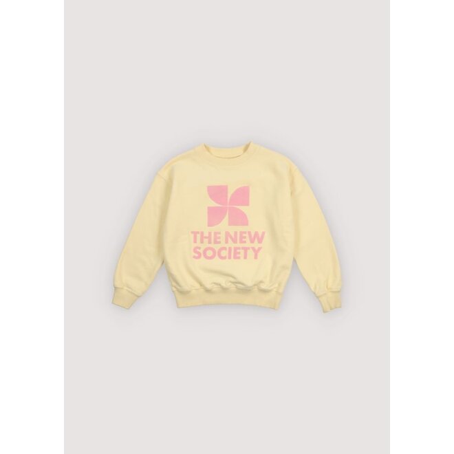 The New Society | TNS Logo Sweatshirt Soft Lemon