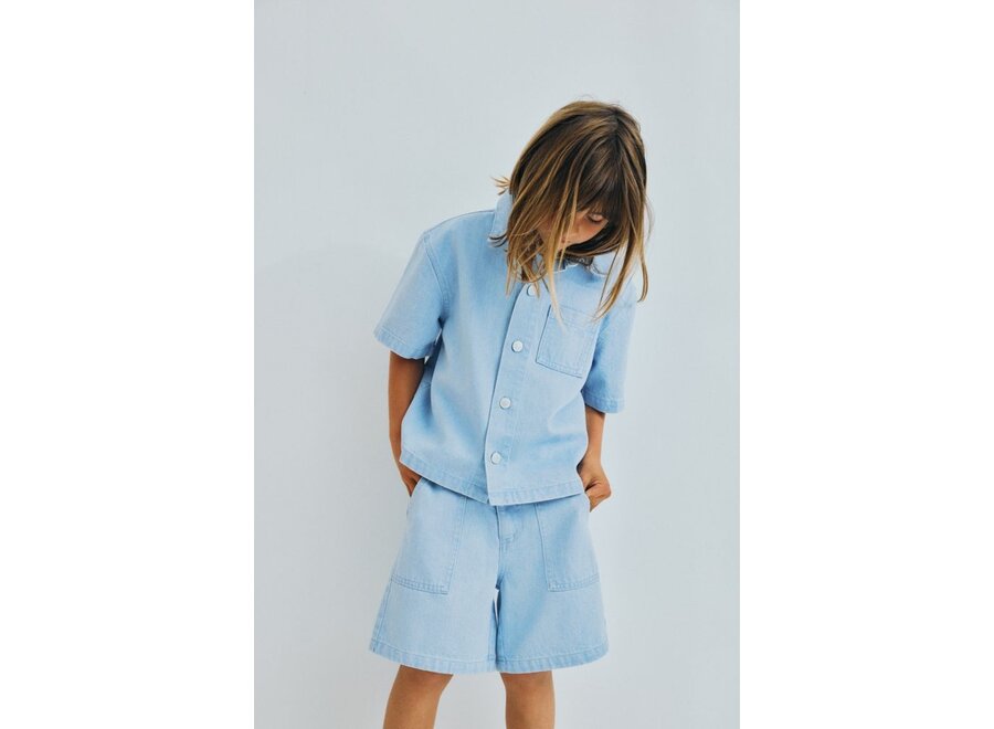 The New Society | Ginger Bermuda Light Denim