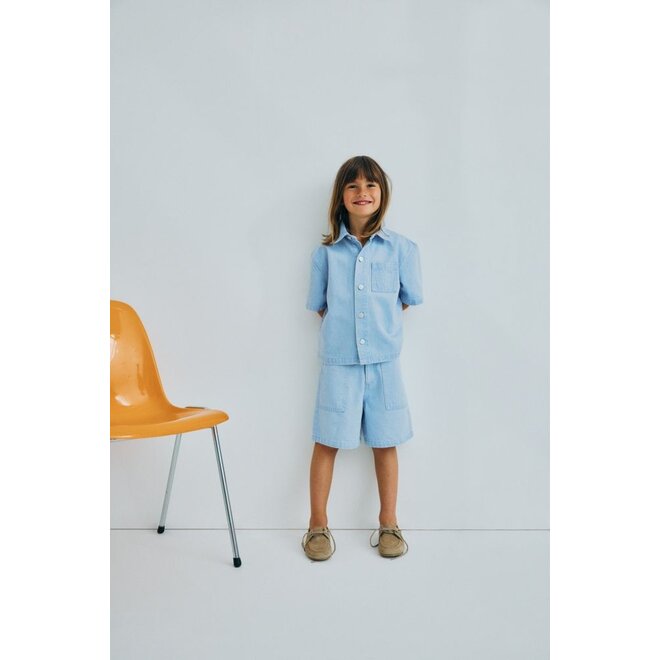 The New Society | Ginger Bermuda Light Denim