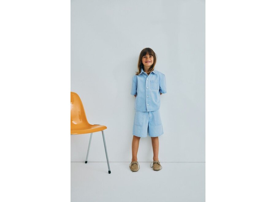 The New Society | Ginger Bermuda Light Denim