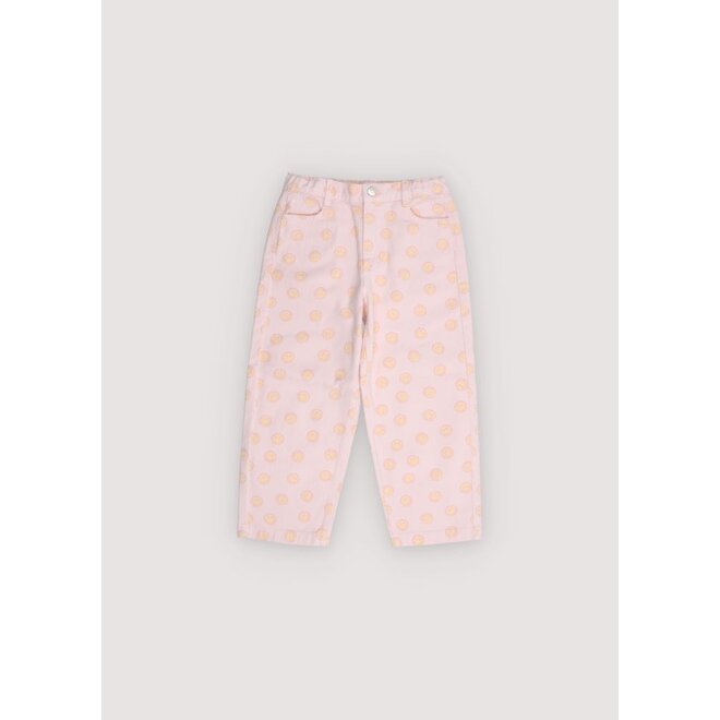 The New Society | Smiley Denim Pant Smiley Print