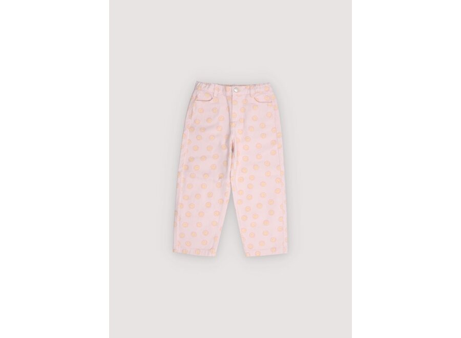 Smiley Denim Pant Smiley Print