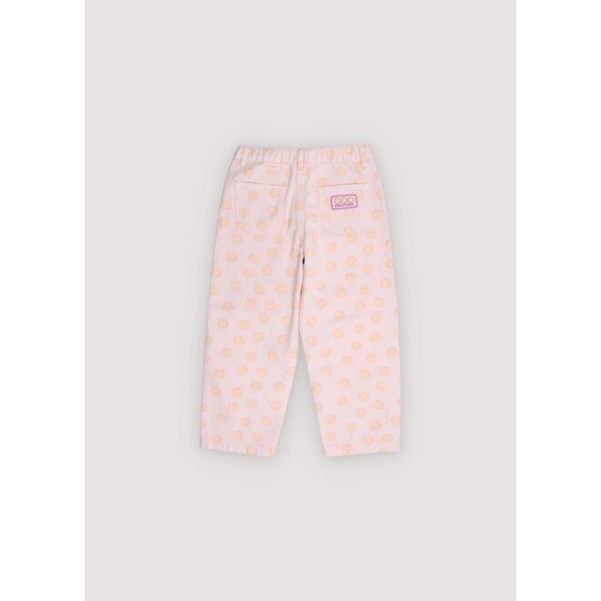 The New Society | Smiley Denim Pant Smiley Print