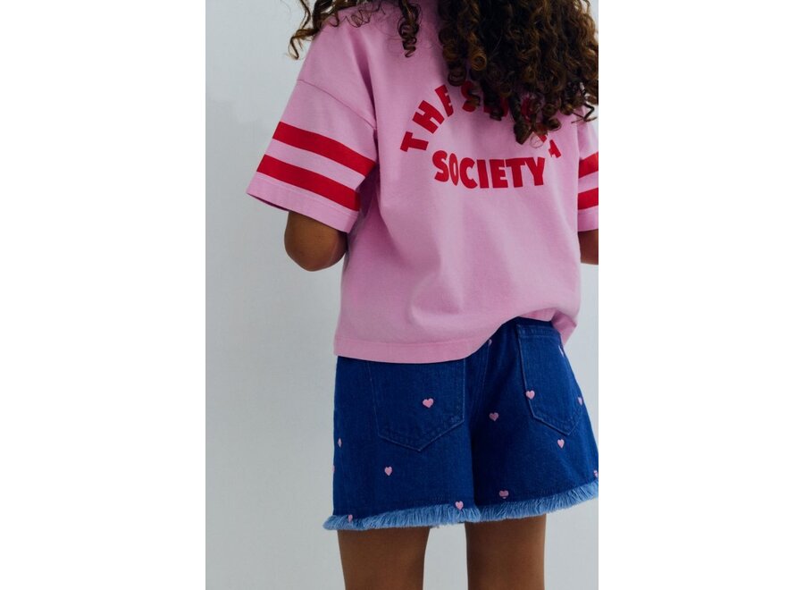 The New Society | Canna T-Shirt Pink Lavander