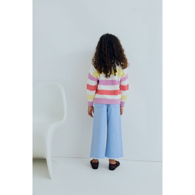 The New Society | Celosia Jumper Pink Lavander Stripes