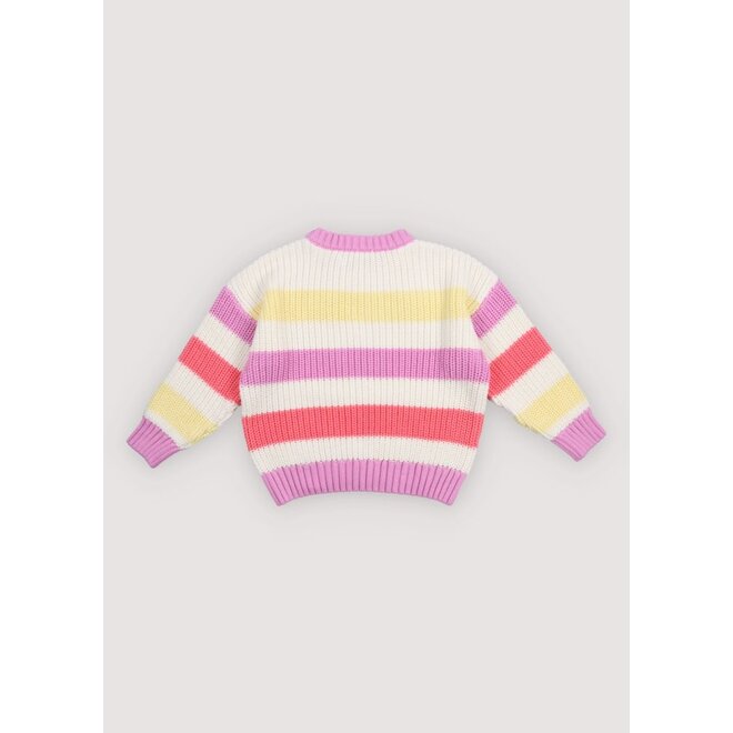 The New Society | Celosia Jumper Pink Lavander Stripes