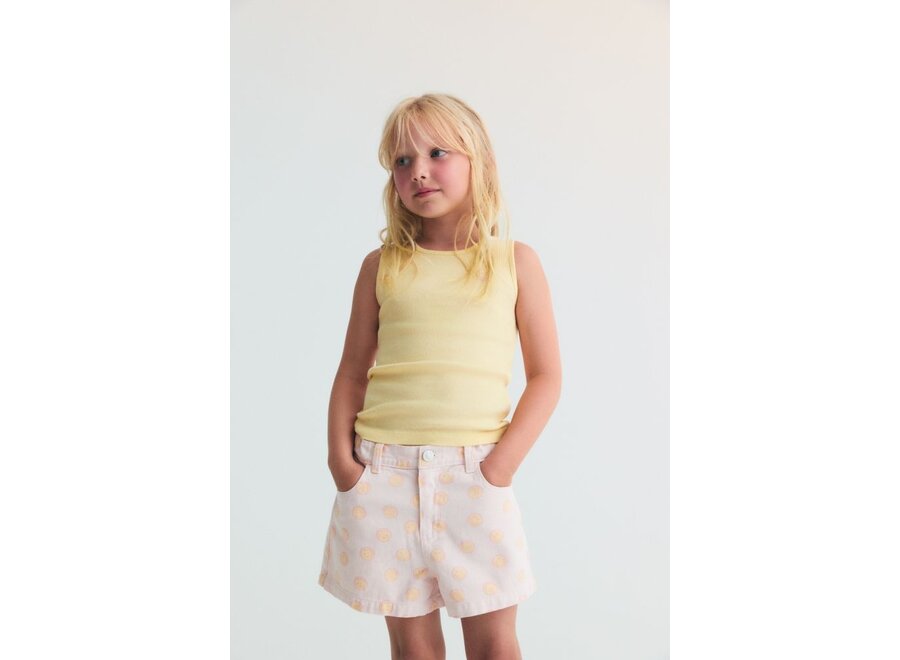 The New Society | Smiley Tee Soft Lemon