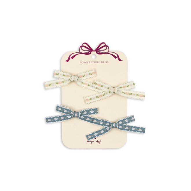 Konges Sløjd | 4 Pack Leonora Bow Hair Clip Multi
