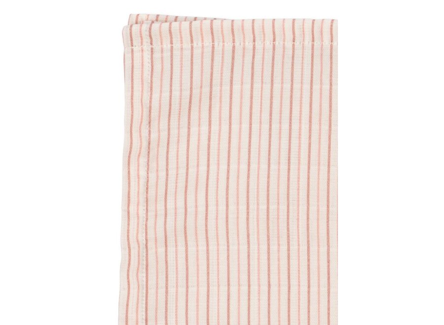 Konges Sløjd | 3 Pack Muslin Cloth Gots Stripie Petite Rose