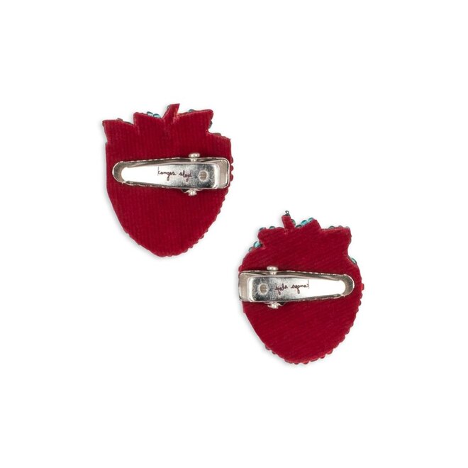 Konges Sløjd | 2 Pack Strawberry Beaded Hair Clip Strawberry