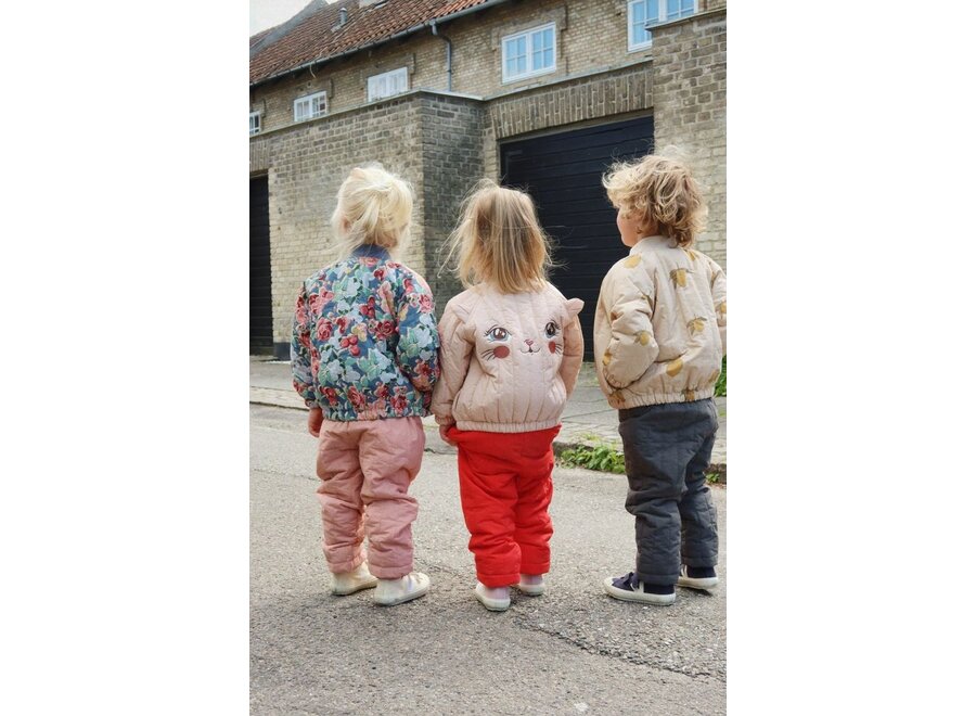 Konges Sløjd | Juno Printed Bomber Jacket Bloomiegrape Blues