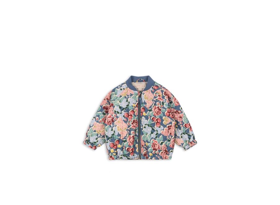 Juno Printed Bomber Jacket Bloomiegrape Blues