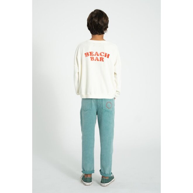 Piupiuchick | Sweatshirt Ecru With Ice Cream Print