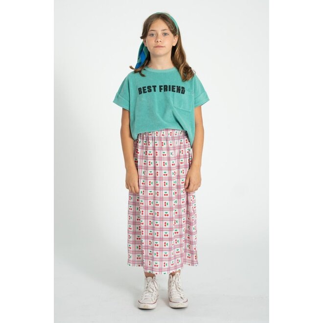 Piupiuchick | T'Shirt Turquoise With "Best Friend" Print