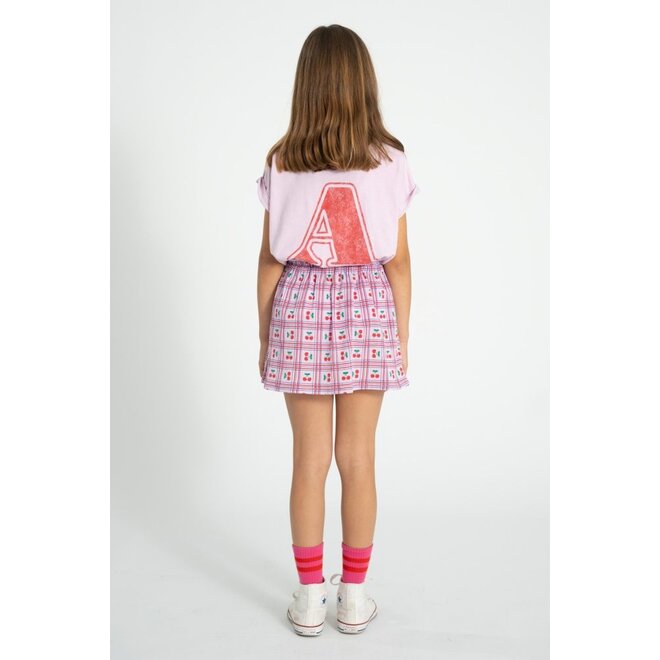 Piupiuchick | T'Shirt Lilac With "A" Print