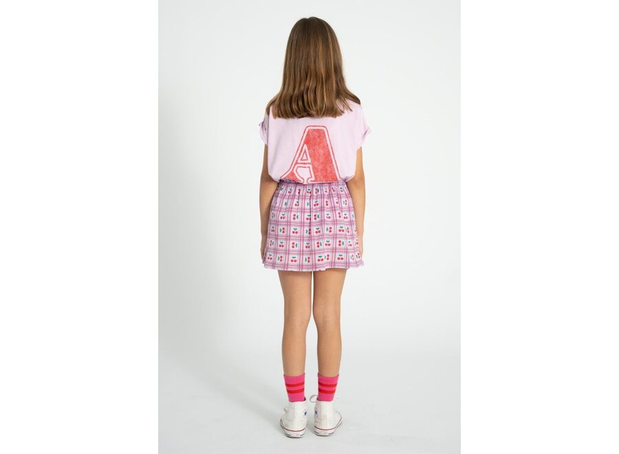 Piupiuchick | T'Shirt Lilac With "A" Print