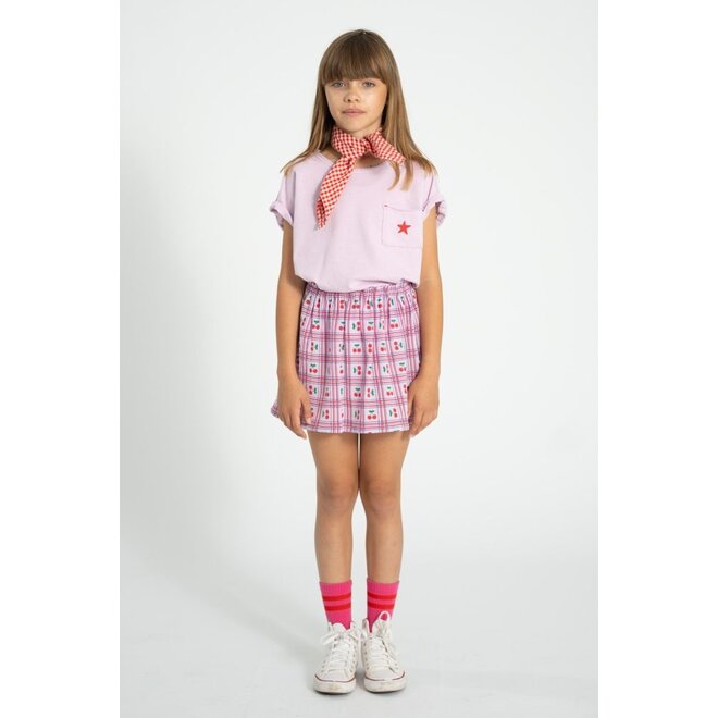 Piupiuchick | T'Shirt Lilac With "A" Print