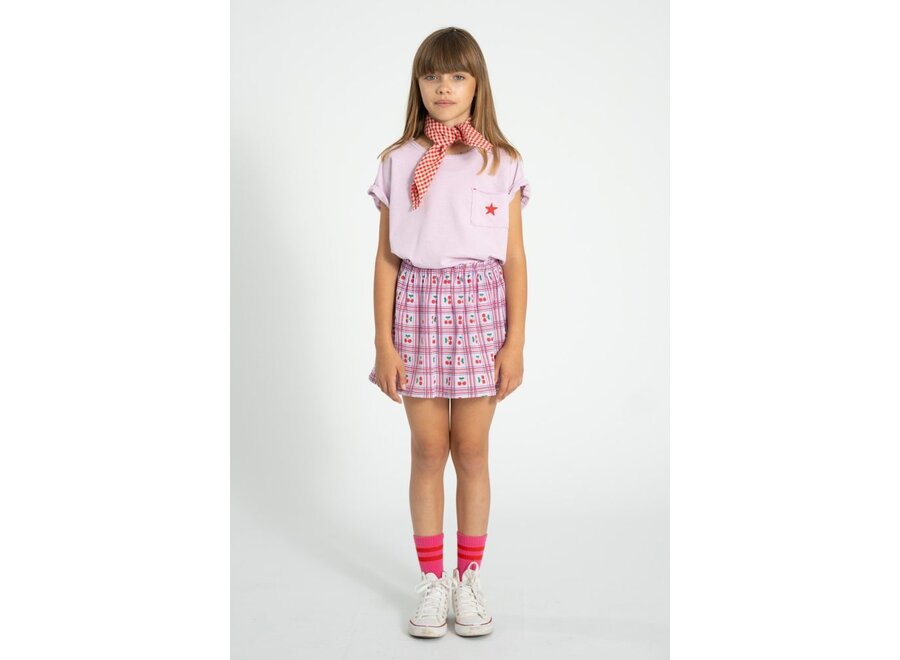 Piupiuchick | T'Shirt Lilac With "A" Print