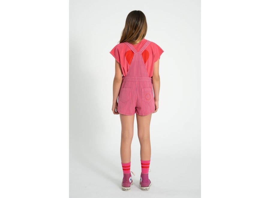 Piupiuchick | Sleeveless Top Pink With "Amour" Print