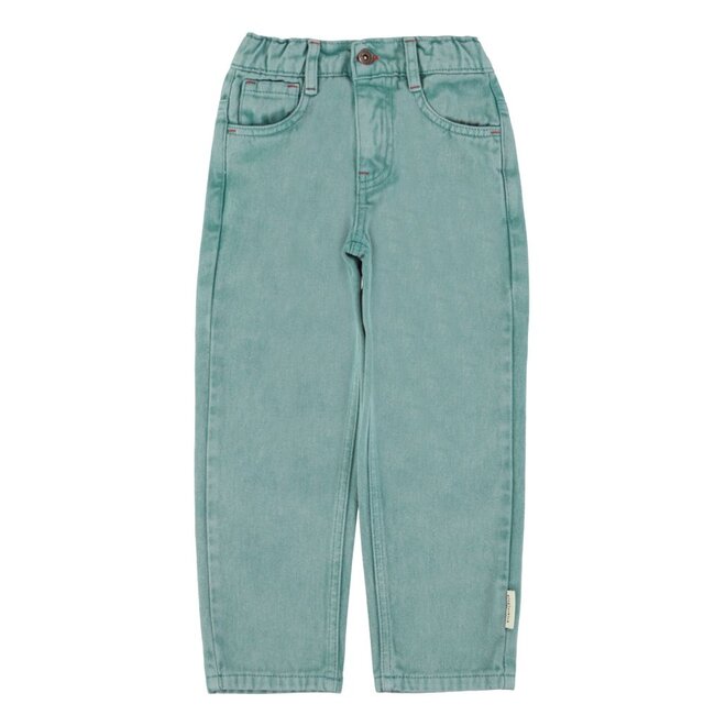 Unisex Trousers Washed Green