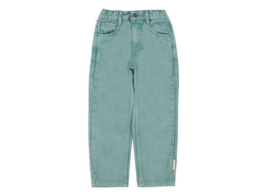 Unisex Trousers Washed Green