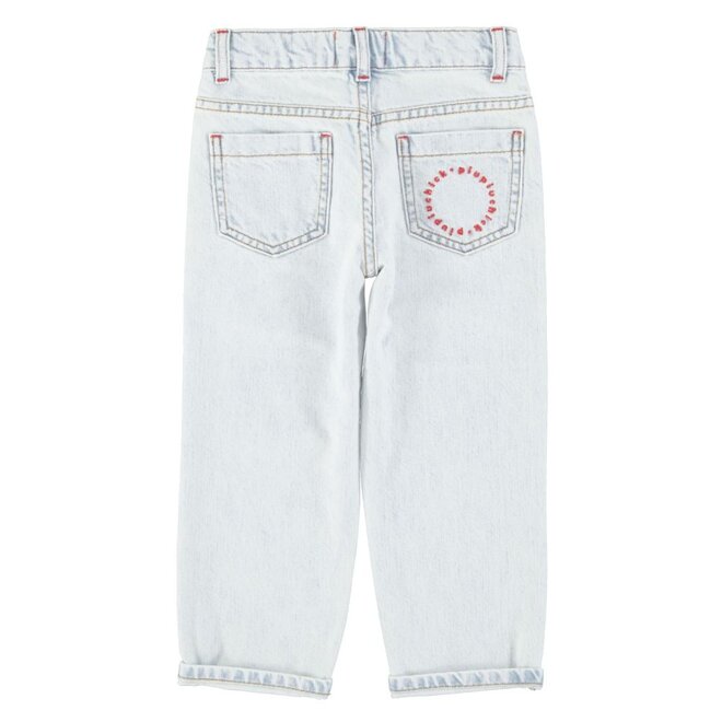 Piupiuchick | Unisex Trousers Washed Light Blue Denim