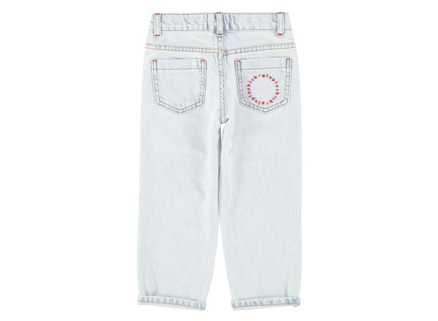 Piupiuchick | Unisex Trousers Washed Light Blue Denim